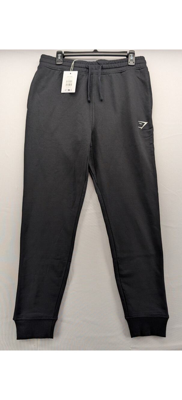NWT GymShark Men's Crest Joggers Slim Fit in Black size Medium